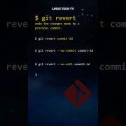 21 Master Git Git Revert Command Git Basics LinuxTechTV Pro Git