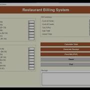 Restaurant Billing System Using Python Tkinter Restaurant Management System Project In Python