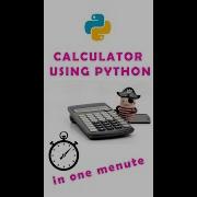 Shorts Calculator Using Python In Minutes Python Dasturlash