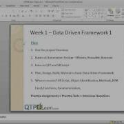 QTP Training Day 01 VB Scripting Descriptive Programming Frameworks