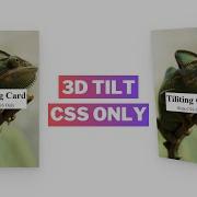 Mouse Tracking 3D Tilting Card Only CSS Step By Step Tutorial