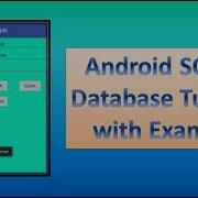 Android SQLite Database Tutorial With Example Part 1 90