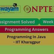 Programming In Java Week 11 Programming Assignment My Swayam Nptel Nptel2026 Myswayam