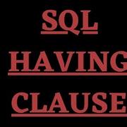 SQL Intermediate SQL Tutorial Having Clause