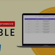 Custom Responsive Table Design HTML CSS Tutorial