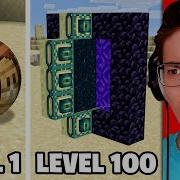 Testing Cursed Minecraft Builds From Level 1 To Level 100