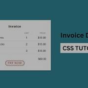 Invoice Template Design Using HTML And CSS
