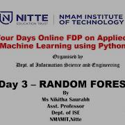 04 Day 3 Session 3 Random Forest Implementation Using Python Ms Nikitha Saurabh