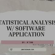 Statistical Analysis With Software Application II Chapter 1