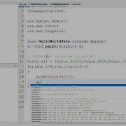 How To Print Hello World In Different Color In Applet