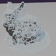 Snow Simulation On GPU Stanford Bunny In Snow