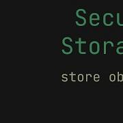 FLUTTER Secure Storage Save Object