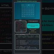How To Make Calendar Using HTML CSS JavaScript