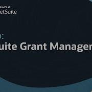 NetSuite Grant Management Demo