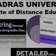 Practical Java Program Substring Removal With StringBuffer Madras University IDE BCA 4th Sem