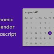 Create A Dynamic Calendar In HTML CSS JavaScript Calendar In JavaScript