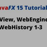 JavaFX 15 Tutorial 46 WebView WebEngine And WebHistory 1 3