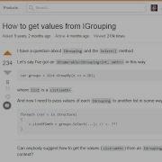 StackOverflow C How To Get Values From IGrouping