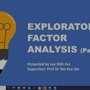 Exploratory Factor Analysis EFA Part 2 Extraction Method KMO Bartlett S Test Communalities