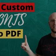 Adding Custom Fonts With FPDF2