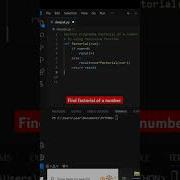 Python Programme To Find Factorial Of A Number By Using Recursion Function Viralshort Ytshorts