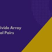 Divide Array Into Equal Pairs LeetCode 2206 Java Solution