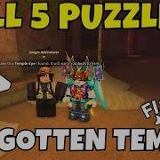 How To Complete All 5 Forgotten Temple Puzzles In Fisch Roblox