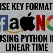 LEETCODE LICENSE KEY FORMATTING IN PYTHON IN LINEAR TIME