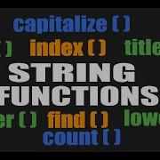 BUILT IN STRING FUNCTIONS PYTHON PROGRAMMING Part 1