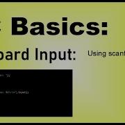 C Basics For Beginners Keyboard Input Using Scanf
