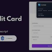 Credit Card Form Design With Animation HTML CSS JavaScript Tailwind CSS Modern UI Project