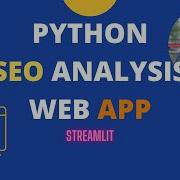 SEO Analysis Web App With Python And Streamlit