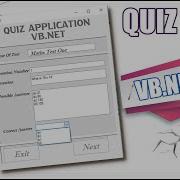 VB Net Creating A Simple QUIZ Test Questionnaire Application