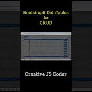 Customize Bootstrap5 DataTables To Create Complete CRUD Operations