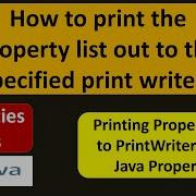How To Print The Property List Out To The Specified Print Writer Java Properties Java Tutorial