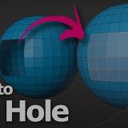 Как заполнить дыру в Blender урок по 3D моделированию