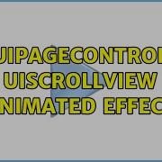 Анимированный эффект UIPageControl UIScrollView