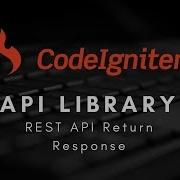 5 CodeIgniter 3 X Restful API Library REST API Return Response