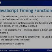 49 JavaScript Timing Functions SetInterval ClearInterval