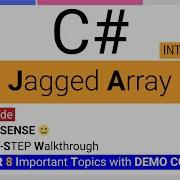 C Jagged Array 2D Array Array Of Arrays Syntax Declaration Initialization Demo
