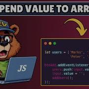 How To Append Value To An Array From Input Text In Javascript