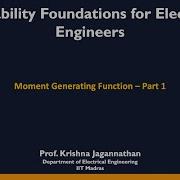 Mod10lec75 Moment Generating Function 1