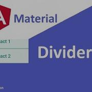 Angular Material Divider Angular Material Tutorial 15