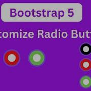Bootstrap 5 Radio Buttons Customize Radio Buttons Of Bootstrap