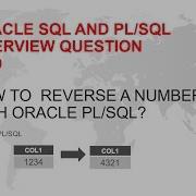 How To Reverse A Number Oracle Plsql Interview Question