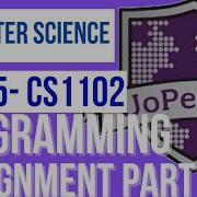 CS1102 Unit 5 Programming Assignment Part 1