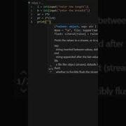 How To Make A Program To Find Area And Perimeter Of Rectangle In Python