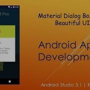 Material Dialog Box With Beautiful UI Android Studio 3 1 Kotlin 2018