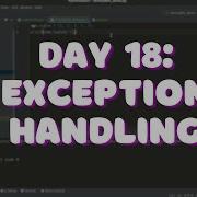 Day 18 Exception Handling In Python