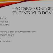 RTI And Progress Monitoring For Parkway